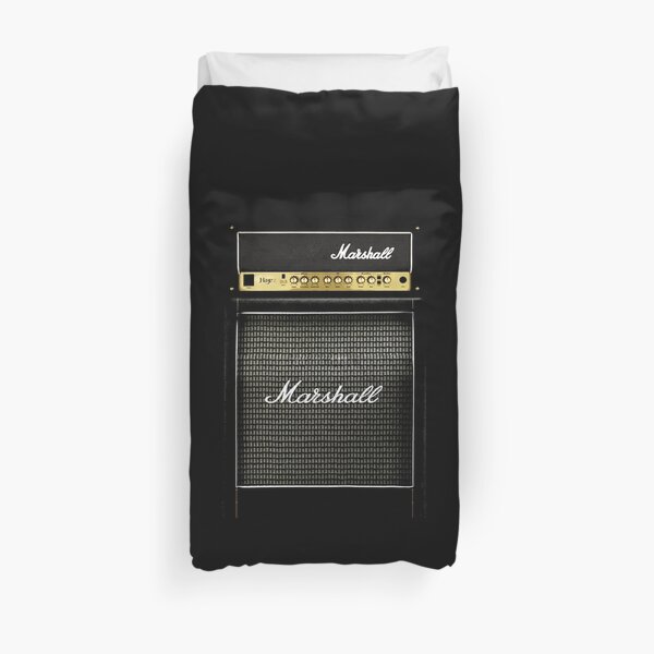 Black and gray color amp amplifier Duvet Cover