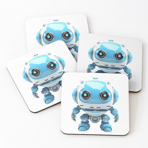 Item preview, Cute Blue Robot designed and sold by StudioRedKoala.