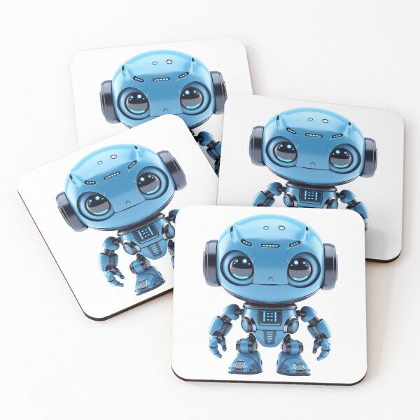 Item preview, Cute Blue Robot designed and sold by StudioRedKoala.