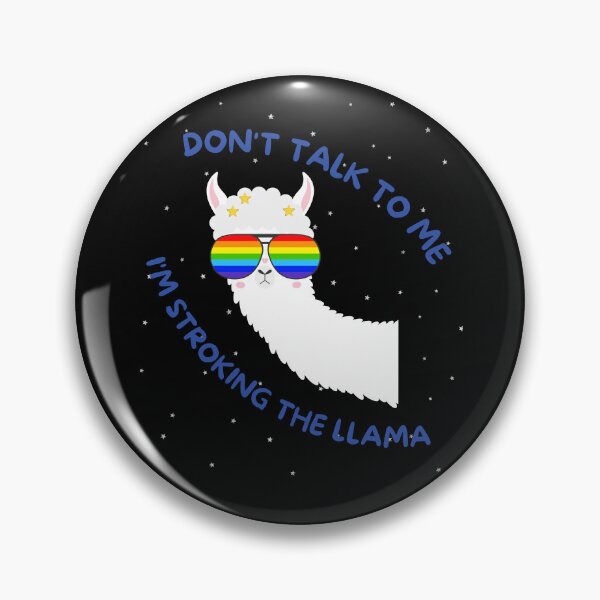 Item preview, Don't  talk to me- I'M STROKING THE LLAMA designed and sold by brodaart.