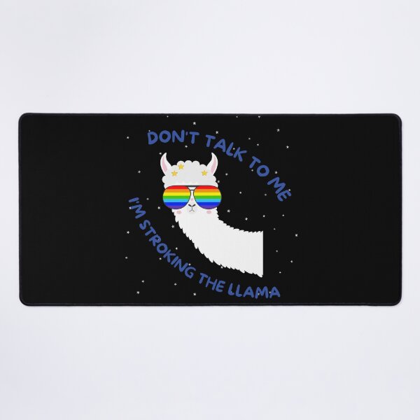 Item preview, Don't talk to me- I'M STROKING THE LLAMA designed and sold by brodaart.