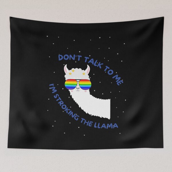 Item preview, Don't  talk to me- I'M STROKING THE LLAMA designed and sold by brodaart.