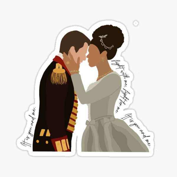 Item preview, Queen Charlotte and George, a Bridgerton story, fight with me fight for me it is you and me designed and sold by artsy genau.