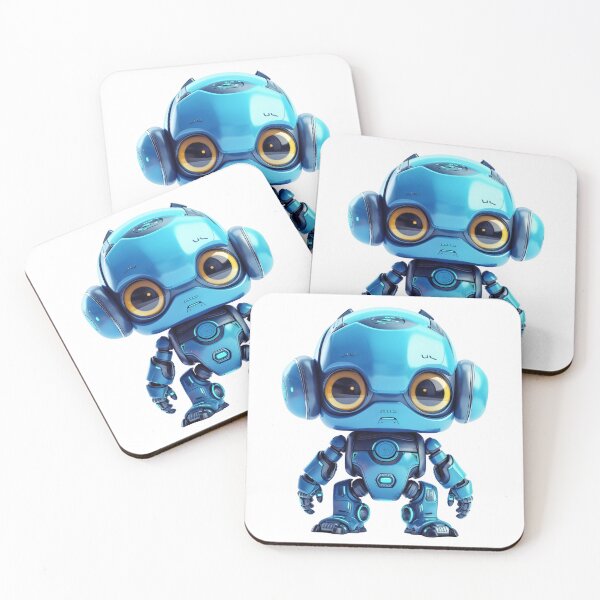 Item preview, Cute Blue Robot designed and sold by StudioRedKoala.