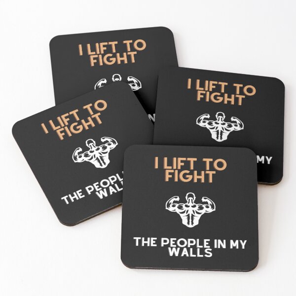 Item preview, I Lift To Fight The People In My Walls Funny Quotes Gym Motivation Shirts   designed and sold by quavusua23.