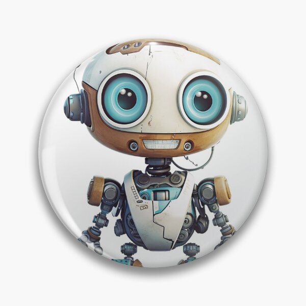 Item preview, Cute White Robot designed and sold by StudioRedKoala.