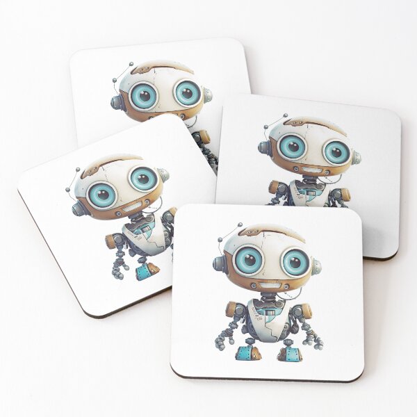 Item preview, Cute White Robot designed and sold by StudioRedKoala.