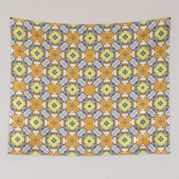 Item preview, Colorful Cat Tiles Pattern Design designed and sold by artbybiyan.