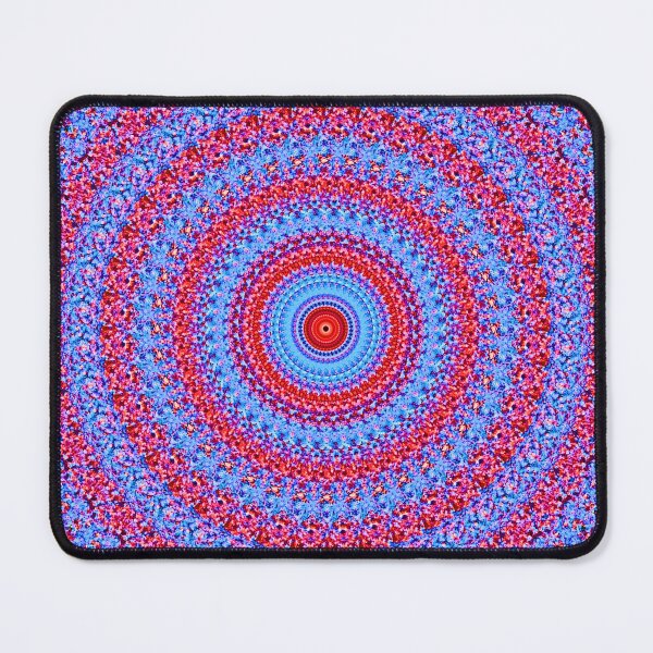 Artikelvorschau, Blaues und rotes Muster schellt Mandala entworfen und verkauft von pASob-dESIGN.