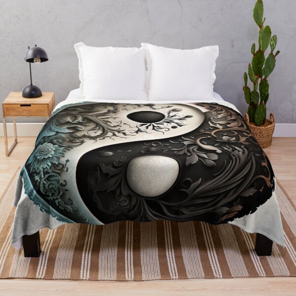 Item preview, Yin yang symbol decorated with fantasy style designed and sold by VeronicArt85.