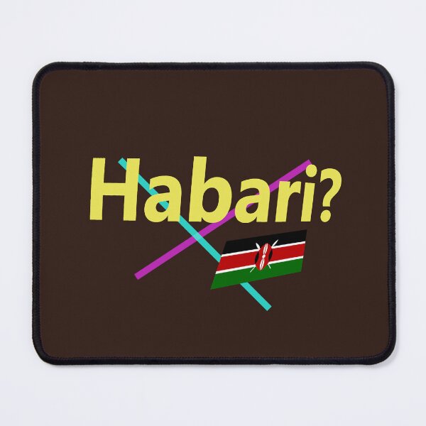 Item preview, Habari (hello in Swahili) abstract design designed and sold by lobodelnoir.