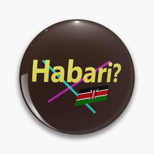Item preview, Habari (hello in Swahili) abstract design designed and sold by lobodelnoir.