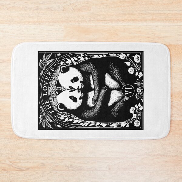 Item preview, The Lovers Tarot Card Cute Panda Lover Couple Vintage designed and sold by GrandeDuc.