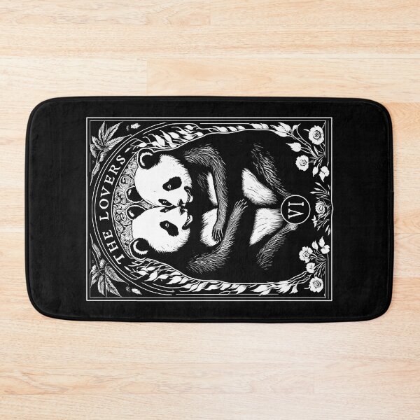 Item preview, The Lovers Tarot Card Cute Panda Lover Couple Vintage designed and sold by GrandeDuc.