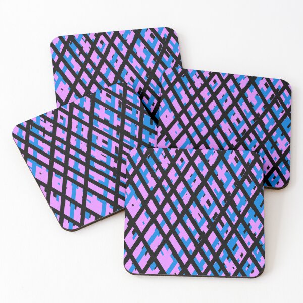 Item preview, Blue pink triangles  designed and sold by awsomepatterns.