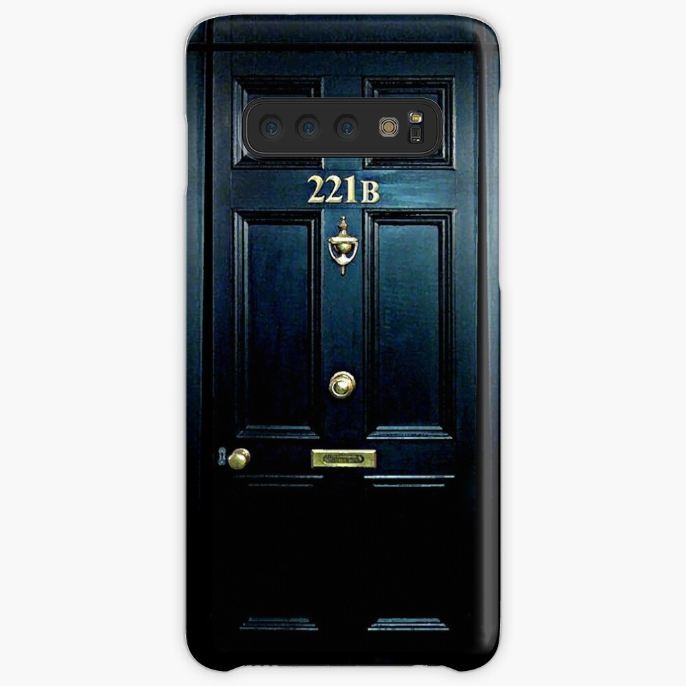 Haunted Blue Door With 221b Number Case Skin For Samsung Galaxy