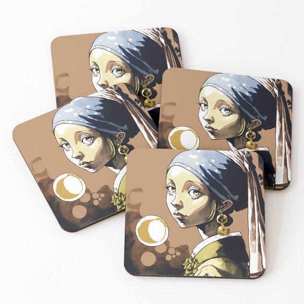 Item preview, Girl With a Pearl Earring painting version  designed and sold by NewVersionArt.