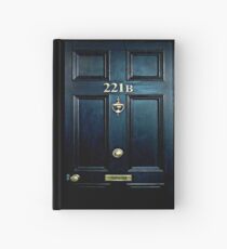 Haunted Blue Door with 221b number Hardcover Journal