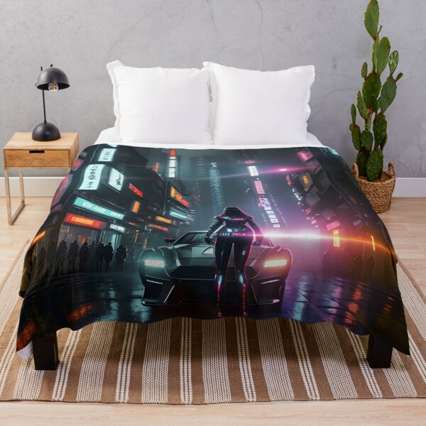 Item preview, Cyberpunk Street Scene at Night designed and sold by worldofwhisper.