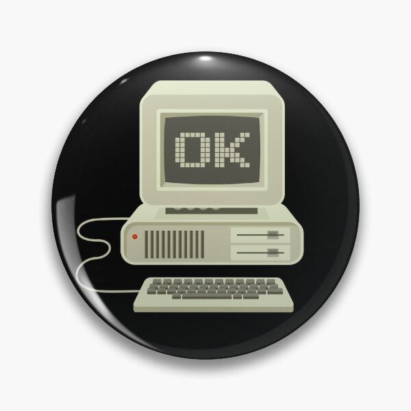 Item preview, OK Computer: Retro Computer Screen with 16 Bit Text designed and sold by hadleyfoo.