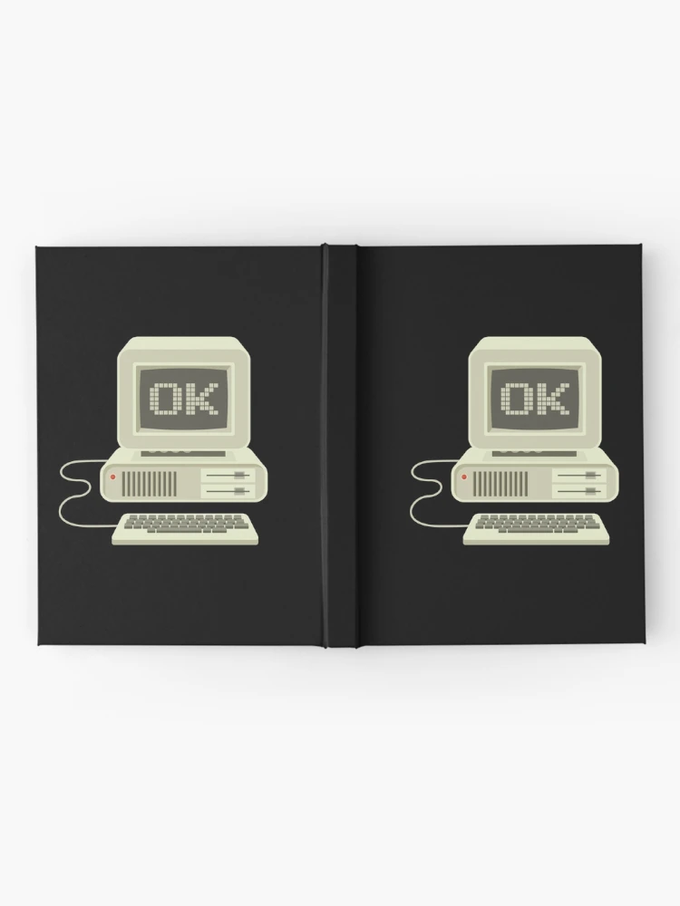 Thumbnail 2 of 3, Journal, OK Computer: Retro Computer Screen with 16 Bit Text designed and sold by hadleyfoo.