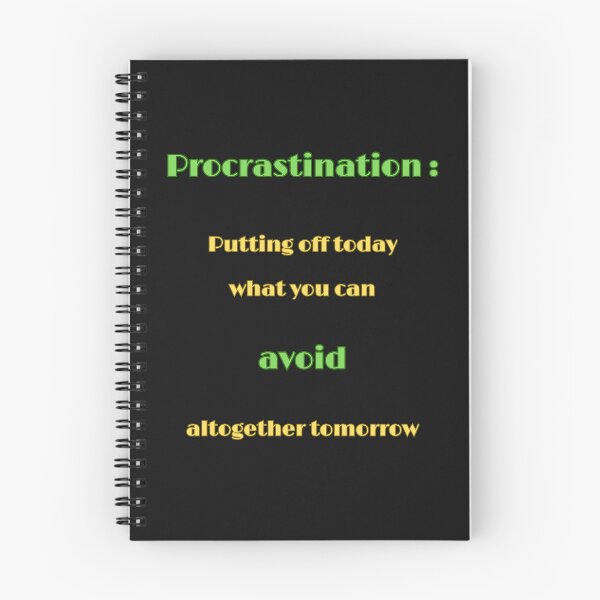Item preview, Bad Habits Procrastination designed and sold by CeeLeeGifts.