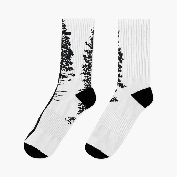 Item preview, Silhouette Of 3 Thin Coniferous Pine Trees  designed and sold by Iryna-Design.