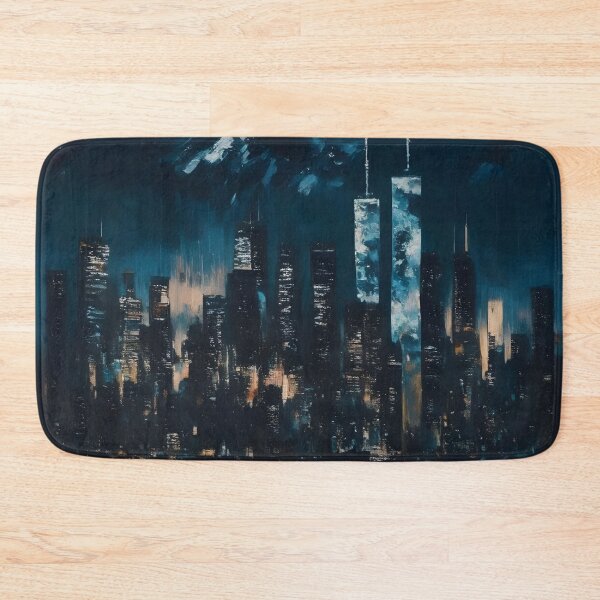 Item preview, Tokyo Skyline Oil painting style art. designed and sold by N1chePrints.