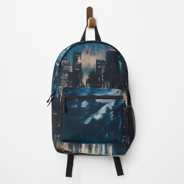 Item preview, Tokyo Skyline Oil painting style art. designed and sold by N1chePrints.