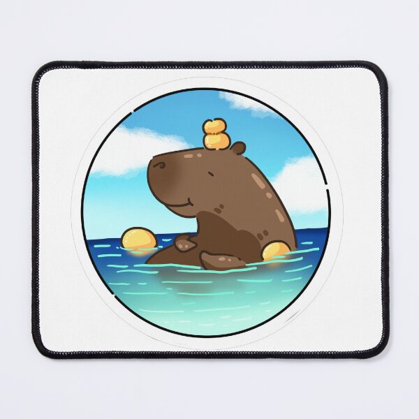 Item preview, Cute capybara. Capybara and lemons. designed and sold by MinOriCozyShop.