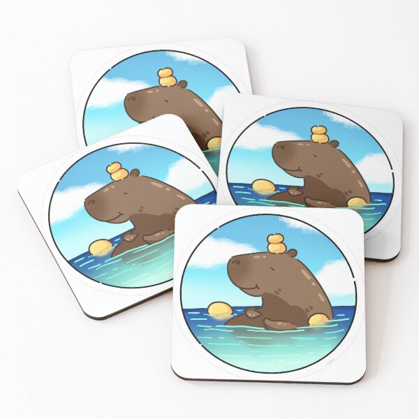 Item preview, Cute capybara. Capybara and lemons. designed and sold by MinOriCozyShop.