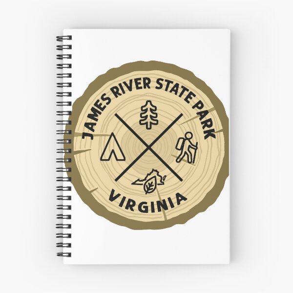 Item preview, James River State Park Virginia Log Slice designed and sold by VanyaKar.
