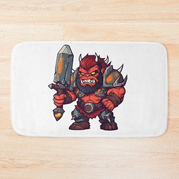 Item preview, Red Orc Warrior With Sword designed and sold by TaurusDigital.