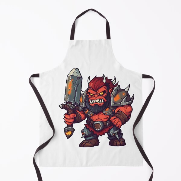 Item preview, Red Orc Warrior With Sword designed and sold by TaurusDigital.