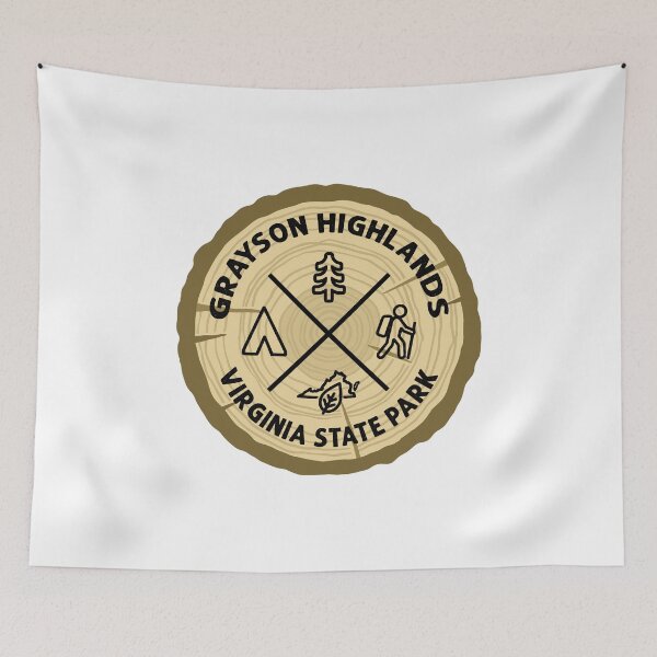 Item preview, Grayson Highlands State Park Virginia Log Slice designed and sold by VanyaKar.
