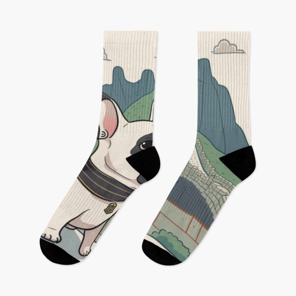 Item preview, Frenchie at the Great Wall of China designed and sold by PetsEnough.