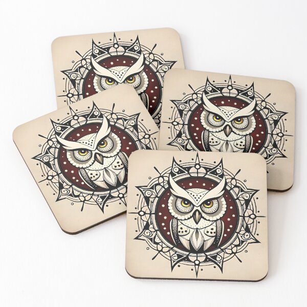Item preview, A stylized image of a owl in a classical style designed and sold by Arnadn.