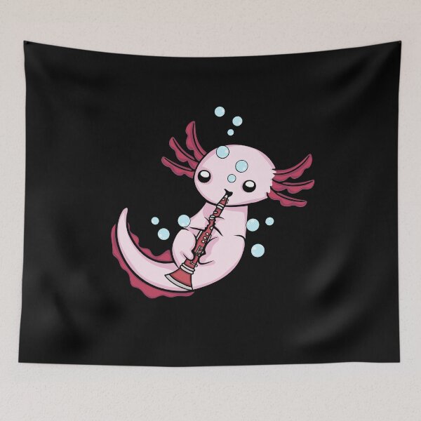 Item preview, Clarinet Player Axolotl Gift Kids Big Band Music Clarinet designed and sold by DSWShirts.