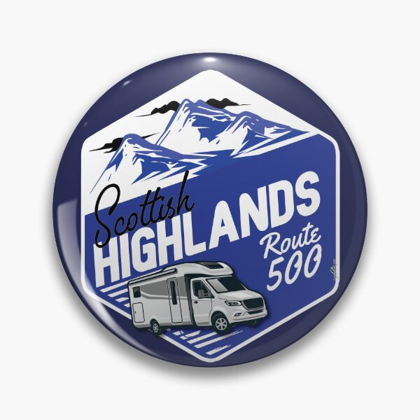 Item preview, Scottish Highlands Route 500 Scotland Camper RV Sticker T-Shirt 14a designed and sold by OuterShellUK.