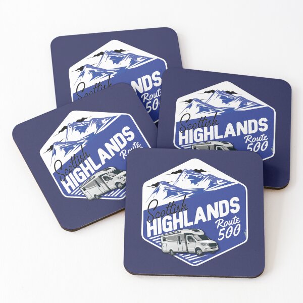 Item preview, Scottish Highlands Route 500 Scotland Camper RV Sticker T-Shirt 14a designed and sold by OuterShellUK.