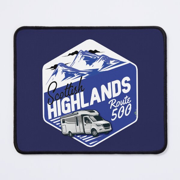 Item preview, Scottish Highlands Route 500 Scotland Camper RV Sticker T-Shirt 14a designed and sold by OuterShellUK.