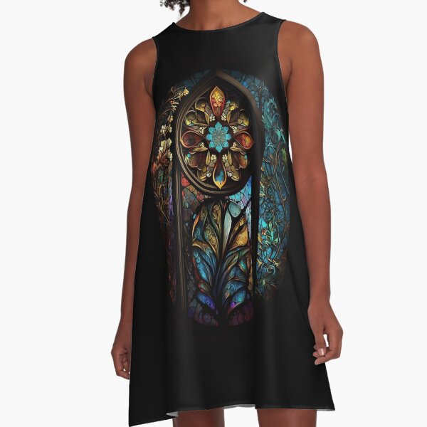Item preview, Stained Glass Colorful  designed and sold by ArtbyAiGallery.