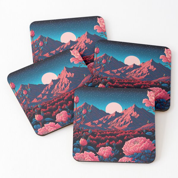 Item preview, Mountain sunset created by artificial intelligence designed and sold by Bekfles.