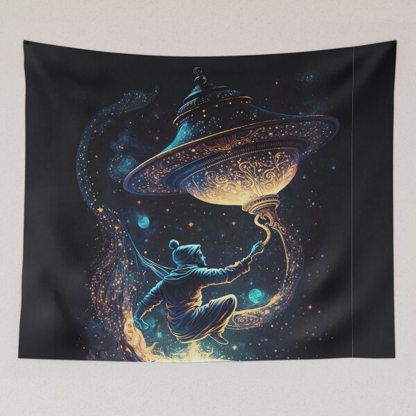 Item preview, Genie Holding A Magical Lantern designed and sold by CanvasDreamland.