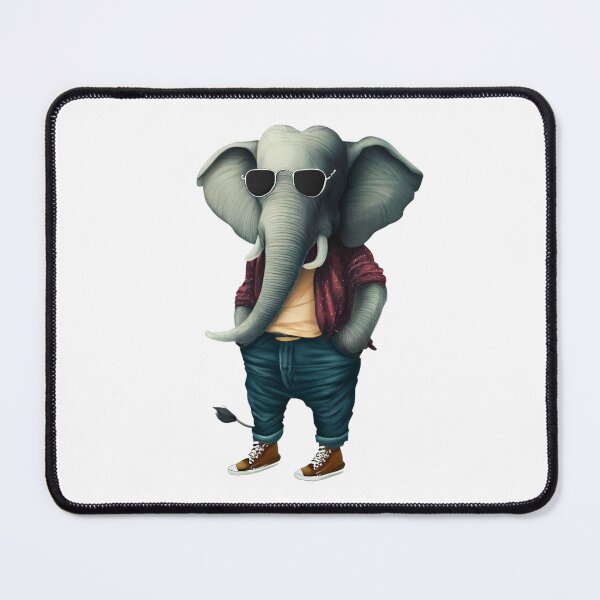 Item preview, Hipster Elephant V4 designed and sold by HipsterAnimals.