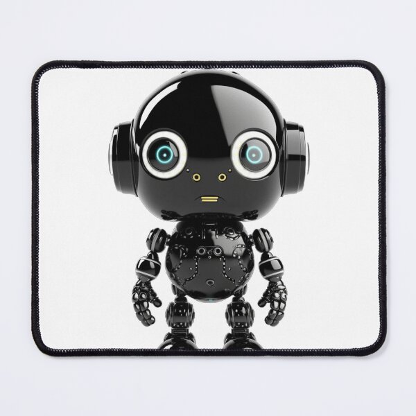 Item preview, Cute Black Robot designed and sold by StudioRedKoala.