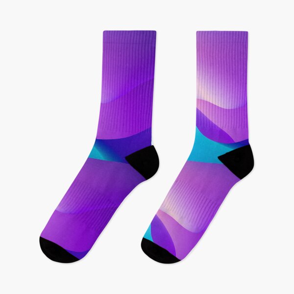 Item preview, Purple & Turquoise Blue Gradient Waves designed and sold by newburyboutique.