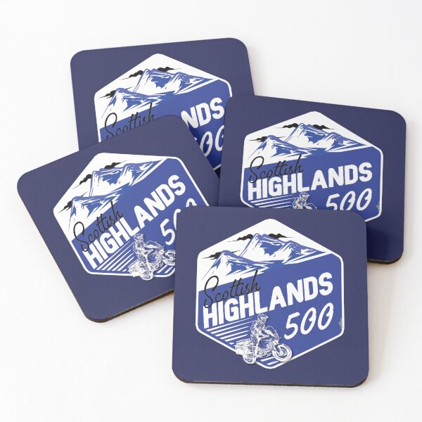 Item preview, Highlands Route 500 Scotland Motrcycle Sticker T-Shirt 14 designed and sold by OuterShellUK.