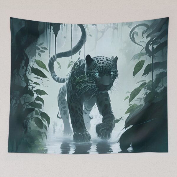 Item preview, Estilo Aime Black Jaguar en Jungle designed and sold by N1chePrints.