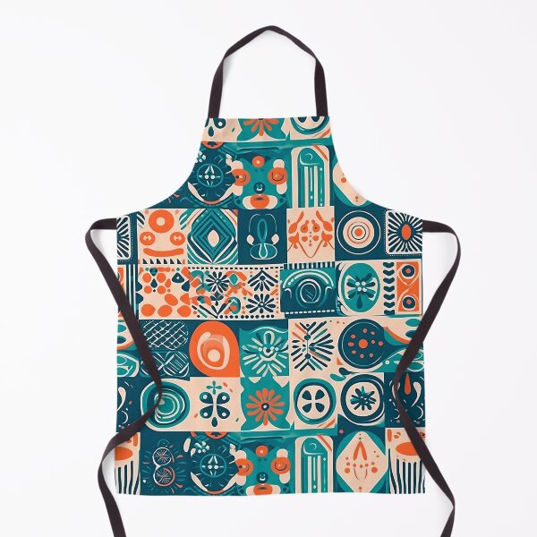 Item preview, Minimalist  Ethnic Tribal Icon Blue Pattern designed and sold by HujiolStudio.